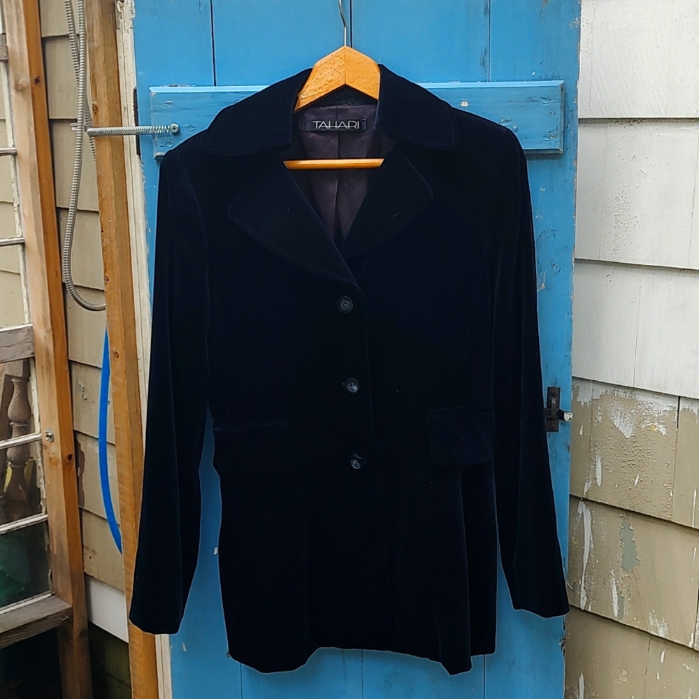 Velour blazer